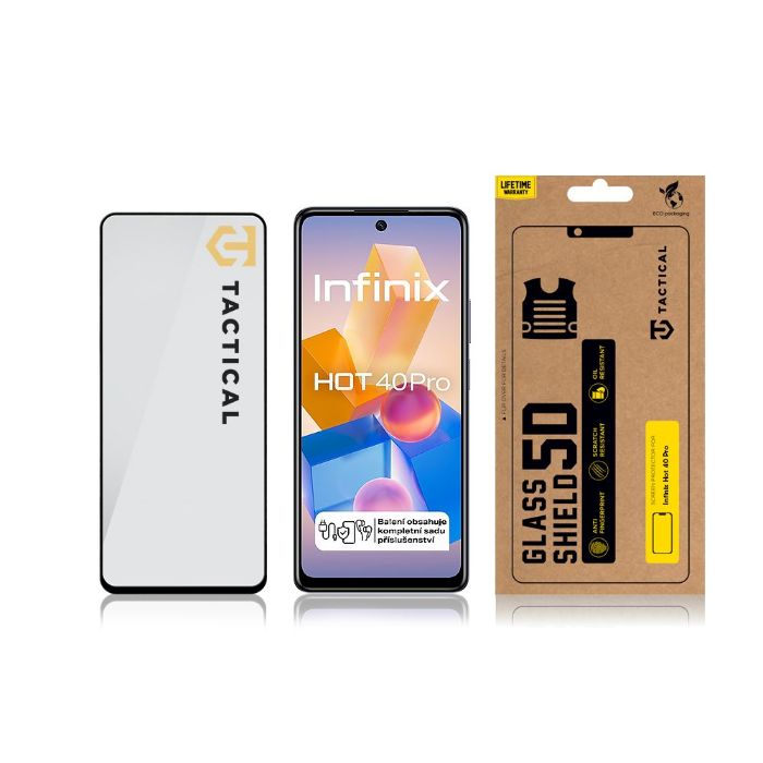 Tactical Glass Shield 5D sklo pro Infinix Hot 40 Pro Black