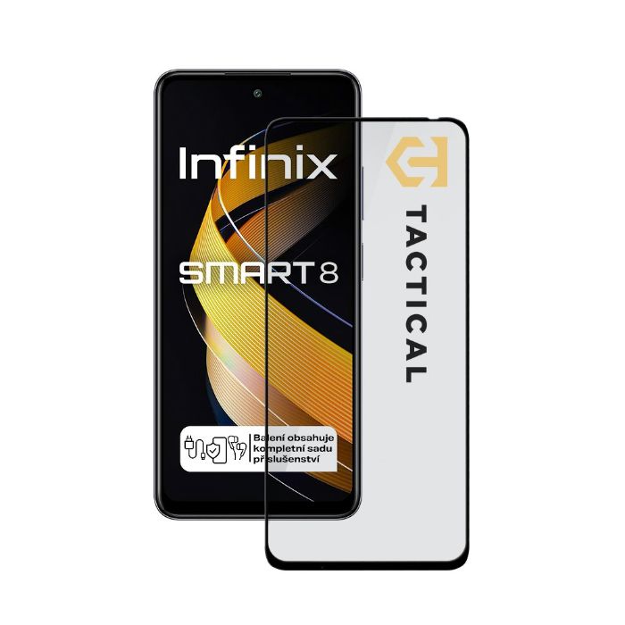 Tactical Glass Shield 5D sklo pro Infinix Smart 8 Black