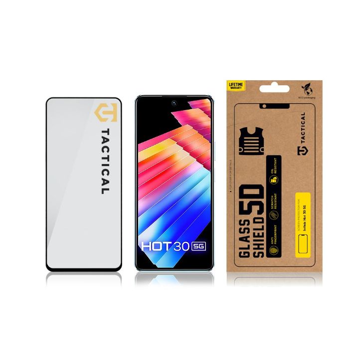 Tactical Glass Shield 5D sklo pro Infinix Hot 30 5G Black